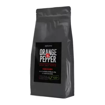 Разогревающий антицеллюлитный скраб для тела Ayoume Orange&Pepper Body Salt Scrub