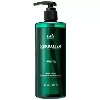 Слабокислотный травяной шампунь с аминокислотами Lador Herbalism Shampoo 400 мл