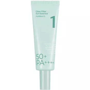 Лёгкая успокаивающая солнцезащитная эссенция numbuzin No.1 Clear Filter Sun Essence SPF50+ PA++++