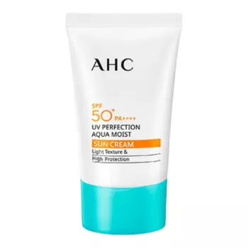 Лёгкий увлажняющий солнцезащитный крем AHC UV Perfection Aqua Moist Sun Cream SPF50+ PA++++