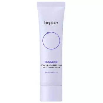 Корректирующий матовый санскрин beplain Sunmuse Tone Up & Correcting Sunscreen SPF50+ PA++++