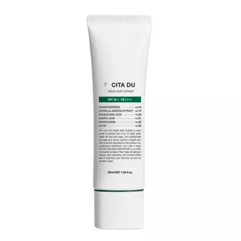 Солнцезащитный флюид для проблемной кожи DEMAR3 Dx CITA DU Aqua Sun Serum SPF50+ PA++++