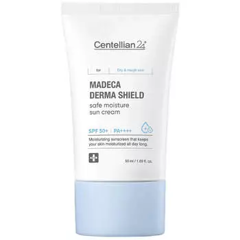 Солнцезащитный крем для лица Centellian24 Madeca Derma Shield Safe Moisture Sun Cream SPF50+ PA++++