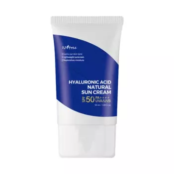 Увлажняющий минеральный солнцезащитный крем IsNtree Hyaluronic Acid Natural Sun Cream SPF50+ PA++++