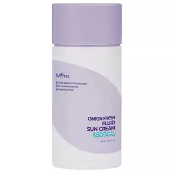 Лёгкое солнцезащитное молочко для проблемной кожи IsNtree Onion Fresh Fluid Sun Cream SPF50 PA++++