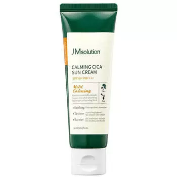 Солнцезащитный крем с центеллой и кислотами JMsolution Calming Cica Sun Cream SPF50+ PA++++