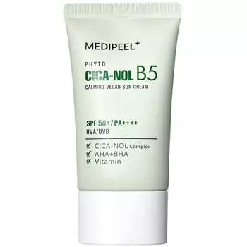 Успокаивающий санскрин с центеллой MEDIPEEL Phyto Cica-Nol B5 Calming Vegan Sun Cream SPF50+ PA++++