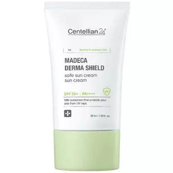 Солнцезащитный крем с центеллой Centellian24 Madeca Derma Shield Safe Sun Cream SPF50+ PA++++