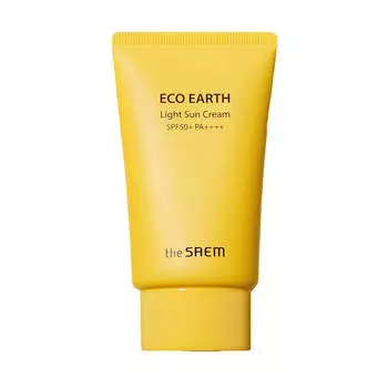 Лёгкий солнцезащитный крем для лица The Saem Eco Earth Power Light Sun Cream SPF50+ PA++++