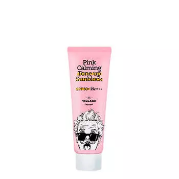 Санблок для проблемной и чувствительной кожи Village 11 Factory Pink Calming Sun Block SPF50+ PA++++ 25 мл