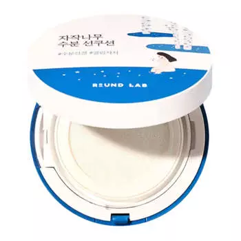Солнцезащитный кушон с берёзовым соком Round Lab Birch Juice Moisturizing Sun Cushion SPF50+ PA++++
