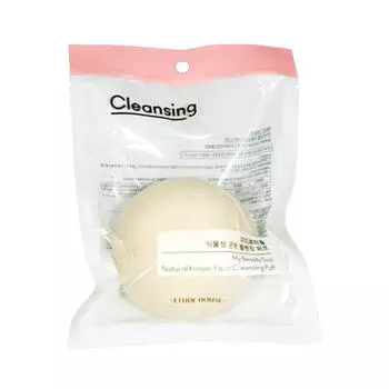 Спонж конняку Etude House My Beauty Tool Natural Konjac Face Cleansing Puff