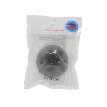 Спонж конняку с 100% древесным углем The Saem 100% Charcoal Jelly Cleansing Puff
