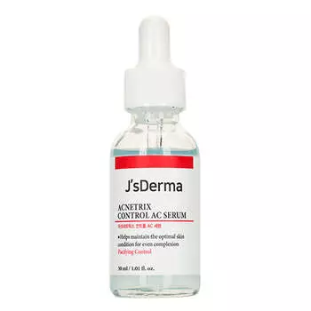 Сыворотка с цинком для проблемной кожи JsDerma Anti Ac Serum Acnetrix Niacinamide 8% Zn-PCA 1%