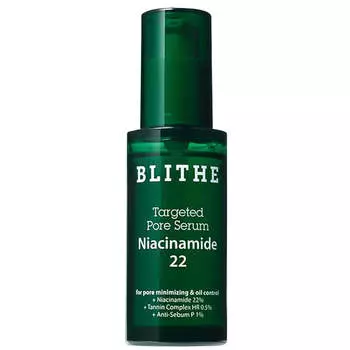 Сыворотка для сужения пор с 22% ниацинамидом Blithe Targeted Pore Serum Niacinamide 22