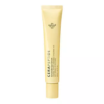 Омолаживающая сыворотка для век с пептидами и церамидами So Natural Cera Peptide Eye Serum