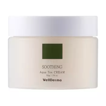 Антиоксидантный крем с чайным деревом WellDerma Teatree Soothing Aqua Tox Cream