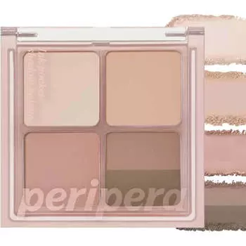 Компактная палетка для макияжа глаз Peripera Ink Pocket Shadow Palette 04 You Know What Mute Is