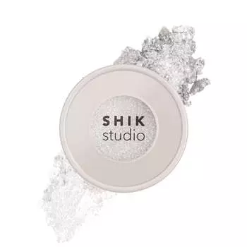 Сияющие жемчужно-серебристые тени-спарклы SHIK studio Single Eyeshadow Gliese