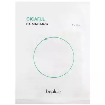 Успокаивающая маска с центеллой beplain Cicaful Calming Mask Sheet