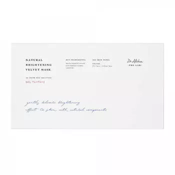 Бархатная маска для сияния кожи Dr. Althea Natural Brightening Velvet Mask