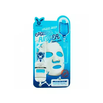 Тканевые маски Elizavecca Deep Power Ringer Mask Pack Aqua - С натуральным увлажняющим фактором