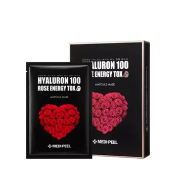 Ампульная омолаживающая маска с розой MEDIPEEL Hyaluron 100 Rose Energy Tox