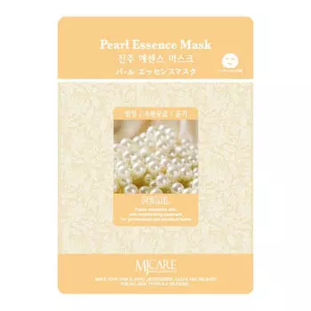 Тканевые маски для лица Mijin Essence Mask Pearl - Жемчужная пудра