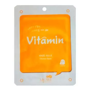 Тканевые маски для лица Mijin Care Mask Vitamin - Витаминная