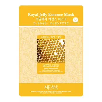 Тканевые маски для лица Mijin Royal Jelly Essence Mask - Маточное молочко