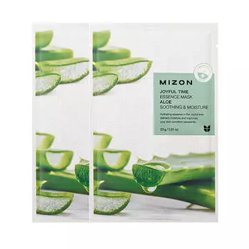 Увлажняющие тканевые маски для лица Mizon Joyful Time Essence Mask - Aloe - Алое