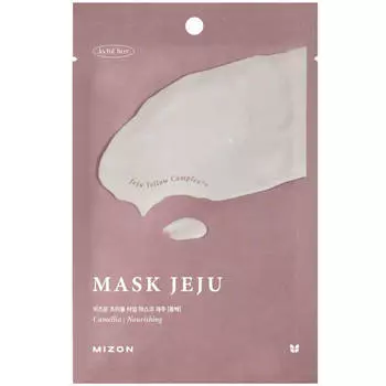 Антиоксидантная тканевая маска для лица с камелией Mizon Joyful Time Mask Jeju Camellia
