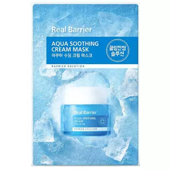 Охлаждающая тканевая маска с успокаивающим действием Real Barrier Aqua Soothing Cream Mask