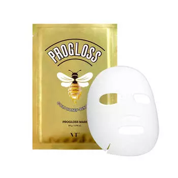 Тканевая маска с золотом и прополисом VT Cosmetics Progloss Mask