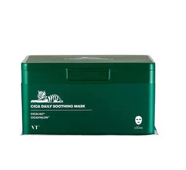 Набор успокаивающих масок с центеллой VT Cosmetics Cica Daily Soothing Mask