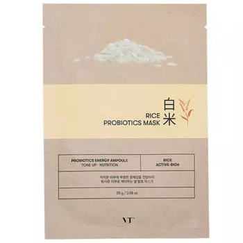 Осветляющая маска с пробиотиками VT Cosmetics Rice Probiotics Mask