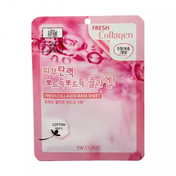 Тканевые маски 3W CLINIC Fresh Mask Sheet Collagen
