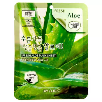 Тканевые маски 3W CLINIC Fresh Mask Sheet Aloe