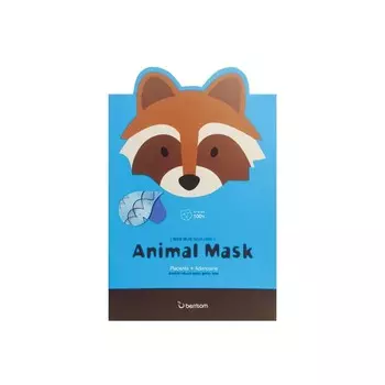 Тканевые маски Berrisom Animal Mask Raccoon - Енот