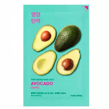 Тканевые маски Holika Holika Pure Essence Mask Sheet - Avocado - Авокадо
