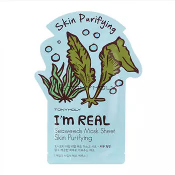 Тканевые маски Tony Moly I'm Real Mask Sheet Seaweeds - Морские водоросли