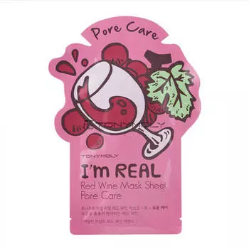 Тканевые маски Tony Moly I'm Real Mask Sheet Red Wine - Красное вино