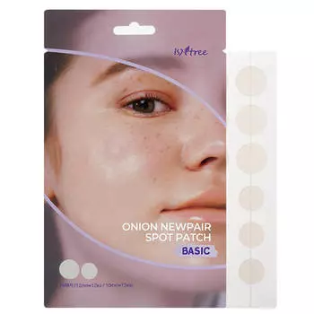 Успокаивающие точечные патчи от воспалений с красным луком IsNtree Onion Newpair Spot Patch Basic