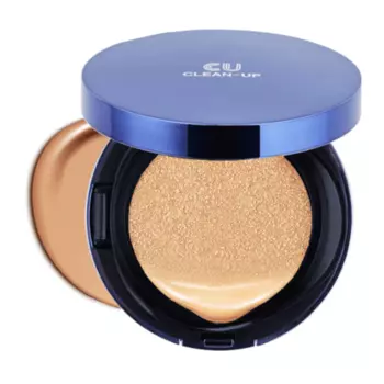 Тональный крем-кушон CUSKIN Clean-Up Skinfit Cushion Pact SPF 50 PA++++ Тон 23