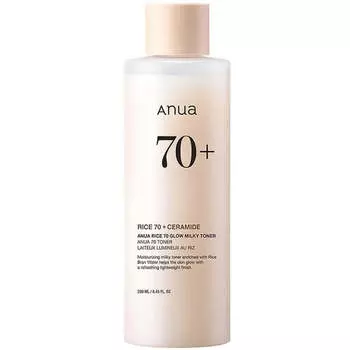Молочный тонер для сияния кожи с рисом Anua Rice 70 Glow Milky Toner