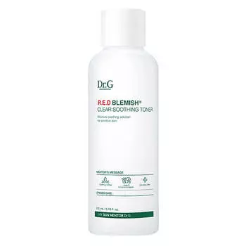 Бесспиртовой тоник для проблемной кожи с 5 видами центеллы Dr.G R.E.D Blemish Clear Soothing Toner