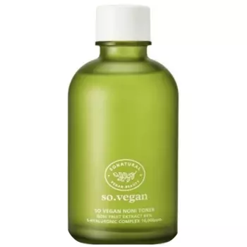 Веганский слабокислотный тонер с экстрактом нони So Natural So.Vegan Noni Toner