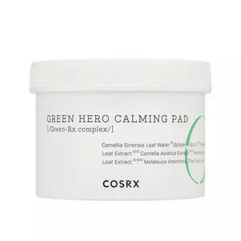 Успокаивающие пэды для чувствительной кожи COSRX Green Calming Pad