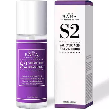 Тоник для лечения акне и сужения пор Cos De Baha Salicylic Acid BHA 2% Liquid