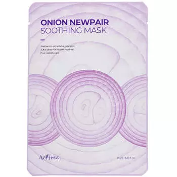 Успокаивающая маска с красным луком IsNtree Onion Newpair Soothing Mask